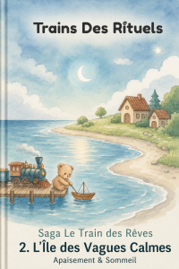 couverture du livre 2 l'ile des vagues calmes (qui accompagne vers l'apaisement et le sommeil)
