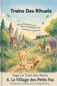 couverture du livre 4 le village des petits pas (accompagne vers la satisfaction, la confiance et le courage)