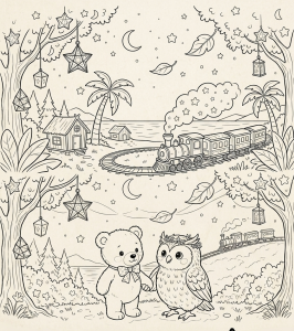 coloriage à télécharger L’Île des Vagues Calmes